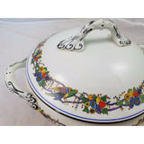 Wilton Ware Birds of Paradise China Covered Serving Dish Handles England Parrot