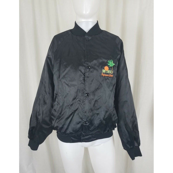 Vintage San Diego Performance Cluster Satin Car Club Clicker Jacket Mens XL 90s