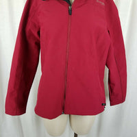 Dickies Storm Fleece Lined All Weather Windbreaker Jacket Full Zip Womens L Red