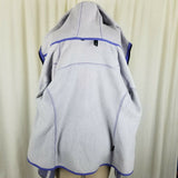 The North Face Hooded Fleece Full Zip Up Sweatshirt Jacket Womens S M Heathered