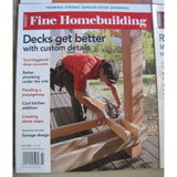 Fine Homebuilding Back Issues Magazines Lot of 4 2007 DIY Home Remodeling