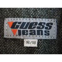 Guess Jeans Denim Jean Trucker Jacket Youth Kids Boys 16 18 Black Street Urban