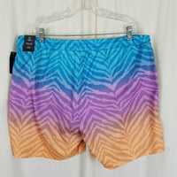 INC Patterns Quick Dry Swim Trunks Briefs Swimming Shorts Suit Mens XXL Blue NWT