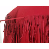 New Frontier Blazer Jacket Red Fringe Western Cowboy Rockabilly Womens M 80s 90s