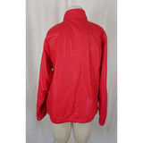 Vintage Weather Tamer Striped Flannel Lined Red Windbreaker Jacket Womens 10 USA