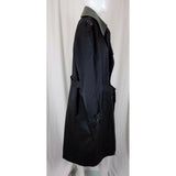 Galleon Insulated Double Breasted Trench Coat Mens 40R Removable Lining Black