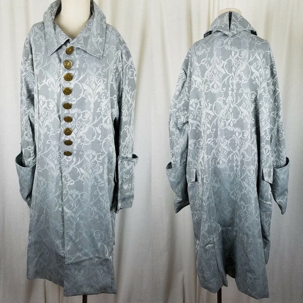 Funhouse NYC Gothic Steampunk Scroll Military Swing Coat Womens L Rocker Pirate