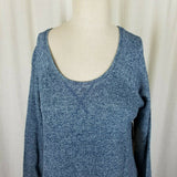 Threads 4 Thought Jersey Knit Sweatshirt Top Mottled Heathered Blue Womens S NWT