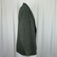 Vintage Brooks Brothers Plaid Tweed Wool Sport Coat Jacket Blazer Mens 43 USA