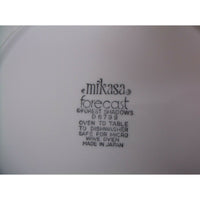 Lot of 5 pieces Mikasa Forecast Forest Shadows Black Trees Dinner Salad Plates