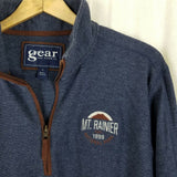 Mt Rainier Gear 1/4 Zip Pullover Shirt Sweater Jacket Mens XL Sweatshirt Henley