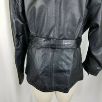 Wilsons Leather Black Belted Thinsulate Insulated Jacket Womens M Zip Out Liner