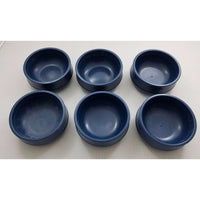 Aladdin Blue Insulated Bowls Plastic Melmac Melamine USA Made Lot of 6 Hospital