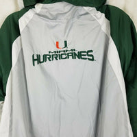 Vintage Miami Hurricanes UM Red Oak Parka Jacket Mens XL NCAA Football 90s Green