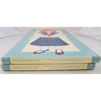 Lot of 2 Lillian Vernon LVC 1988 Baby Doll Size Oversized Paper Dolls Kit LV4387