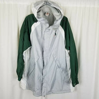 Vintage Miami Hurricanes UM Red Oak Parka Jacket Mens XL NCAA Football 90s Green