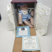 Joys of Summer Tickles 1992 Porcelain Boy Doll 1st Edition Ashton Drake Blue