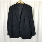 Vintage Barrister 100% Camel Hair Black Blazer Jacket Sportcoat Mens size 40 42