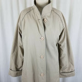 Vintage Fleet Street Long Belted Insulated Raincoat Trench Coat Womens 14 Lined