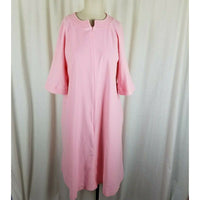 Vanity Fair Midi House Dress Robe Womens M Vintage Mid Century 60s  3/4 Sleeves