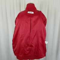 Escalier 100 Jeweled Zip Up Jacket Santana Knit Sweater Jacket Womens L Red Tan