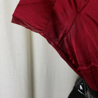 Roulette Colorblock Double Breasted Belted Mini Satin Coat Dress Womens 10 Goth