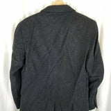 Vintage Maitland of England Cashmere Long Peacoat Winter Wool Coat Mens 40R Gray