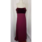 Dave & Johnny Velvet Jeweled Top Long Maxi Prom Pageant Formal Dress Womens 14