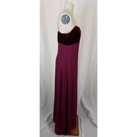 Dave & Johnny Velvet Jeweled Top Long Maxi Prom Pageant Formal Dress Womens 14