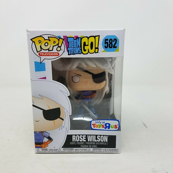 Funko Pop! Teen Titans Go! Rose Wilson 582 Toys R' Us Exclusive Vinyl Figure NOS