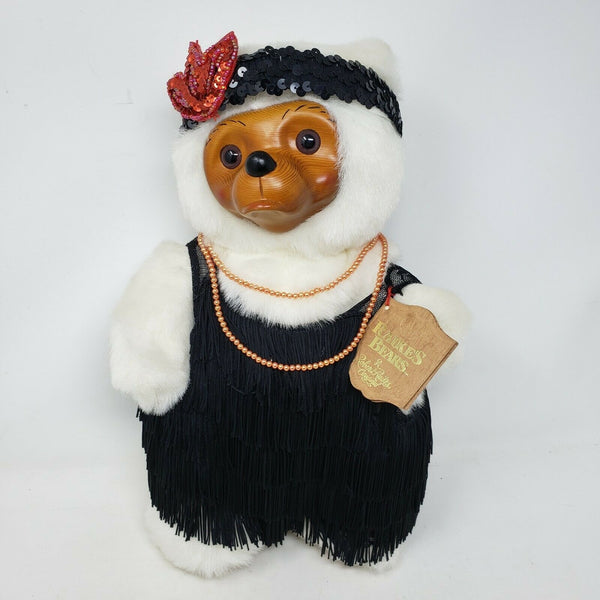 Vintage Robert Raikes Zelda Flapper Plush 1986 Wood Carved Face Stuffed Animal