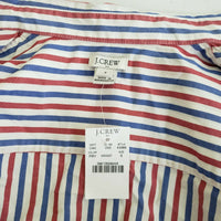 J.Crew Stretch Long Sleeve Pinstriped Stipe Button Down Up Shirt Top Womens S