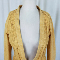 Evy's Tree The Chloe Curry Knit Long Sweater Cardigan Coat Womens S Coatigan