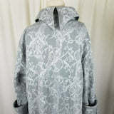 Funhouse NYC Gothic Steampunk Scroll Military Swing Coat Womens M Rocker Pirate