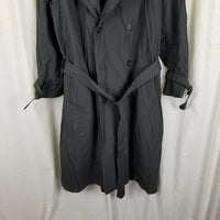 Towncraft Insulated Double Breasted Trench Coat Mens 40R Removable Lining Gray