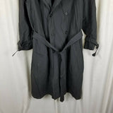 Towncraft Insulated Double Breasted Trench Coat Mens 40R Removable Lining Gray