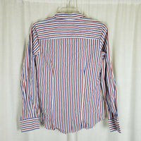 J.Crew Stretch Long Sleeve Pinstriped Stipe Button Down Up Shirt Top Womens S