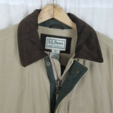 LL Bean Flannel Lined Quilted Insulated Winter Field Jacket Parka Coat Mens M