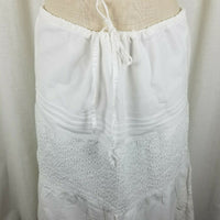 Banana Republic Summer Eyelet Lace Tiered Twirl Skirt Womens 8 Prairie Cotton