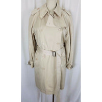 Vintage Fleet Street Long Belted Cape Top Classic Trench Coat Womens 12 Lined