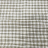 Woven Brown Gingham Plaid Checked Fabric 0.5 Yards 46.5 x 18.5 Inches Half Yard