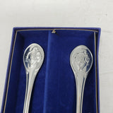 Towle Silversmiths Clown Baby Set Fork Spoon Stainless Steel 18-8 Japan Bozo