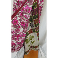 Mexicali Blues Layered Wrap Long Maxi Hippie Boho Silk Skirt Womens L XL Floral