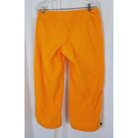 Nike Cropped Parachute Capri Pants Cinch Ankles Womens M Cotton Yellow Orange