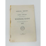 Annual Report Town Officers of Windham Maine 1937 Cumberland County Sebago Lakes