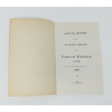 Annual Report Town Officers of Windham Maine February 1 1946 Cumberland County