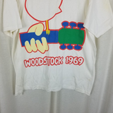 Vintage Woodstock 1969 TShirt Mens XL 80s 90s Repop GEM Single Stitch Cotton