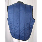 Vintage Mid Century 60s Dacron 88 Quilted Zip Up Nylon Vest Mens M Distressed