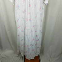 Vintage Sears Fashion Place Prairie Floral Flannel Nightgown Nightie Womens S