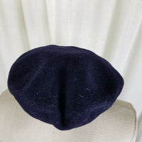 Kangol 100% Wool Felt Newsboy Cabbie Ascot Hat Mens Adults 20 Navy Blue England